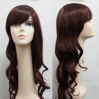 Vitamin product manufacturing: Synthetic Big Wavy Long Wig with Side Bang S&F214