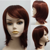 Synthetic Short Layered Ends with Fringe Wig S&F218