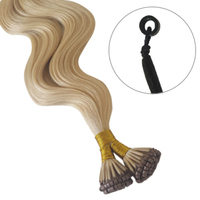 A Grade Wavy 22inch 1g Micro Ring Attached Hair Extensions 100x strands