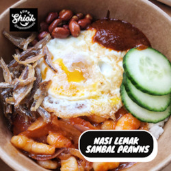 Takeaway food: Nasi Lemak with Prawn Sambal