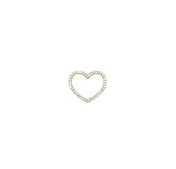 18k Diamond Heart Pendant