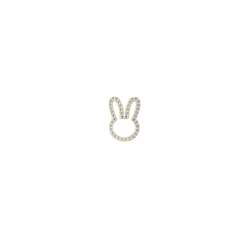 18k Mini Diamond Bunny Pendant