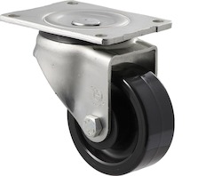 Castors Swivel Plate And Bolt Hole: 100mm Heavy Duty Industrial Nylon Castors - 350KG Rated