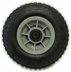 Wheels: 2.50-4 Solid Rubber Tyre on Grey Rim