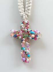 Frontpage: COLOURFUL BLINGED CROSS