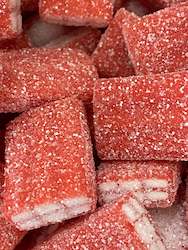 All Lolly Selections: Sour Strawberry Bricks