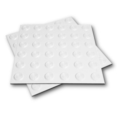 White Self-Adhesive Warning Tac-Tile