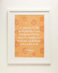 Publishing: Proverbs 3:5-6 Samoan - Trust in the Lord - Orange (White) A3