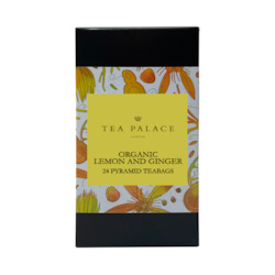 Tea wholesaling: Lemon and Ginger 24 Pyramid Teabags