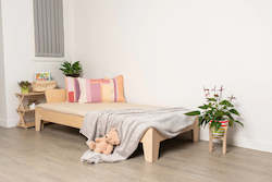 Bed: Kitsmart Flippable Bed Frame