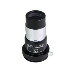 Saxon 1.25" 2x Short-Focus Barlow Lens with Camera Adapter