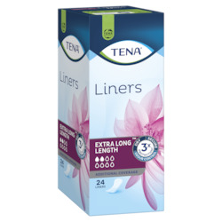 Womens: TENA Extra Long Length Liners