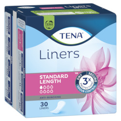 Womens: TENA Standard Length Liners