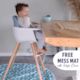 The MOOSE Sinclair Highchair with FREE Mess Mat