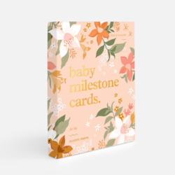 Baby Milestone Cards : Fox & Fallow FLORAL