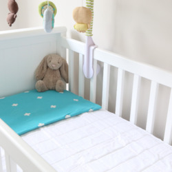 Health Safety: Waterproof Fitted Cot Mattress Protector - Brolly Sheets