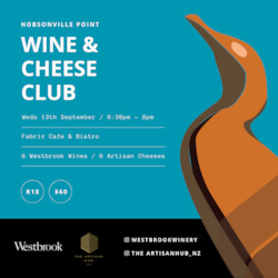 Hobsonville Point Wine and Cheese Club Ticket October 2023