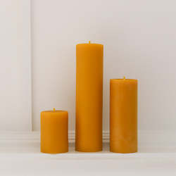 The Classic Collection Beeswax Pillar Candles
