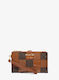 Michael Kors || Adele Patchwork Logo Smartphone Wallet Brown Multi