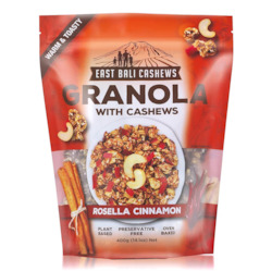 Food wholesaling: East Bali Cashews - Rosella Cinnamon Granola 400g