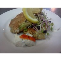 Mussel Fritters with Herbed Sourcream