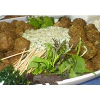 Catering: Madras Meatball Platter with Mint & Cucumber Yoghurt Dip