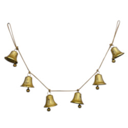 Gift: Gold Metal Bell Garland