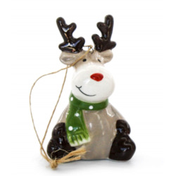 Gift: Ceramic Reindeer Sitting