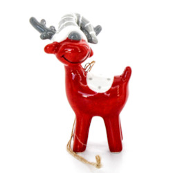Ceramic Red Reindeer