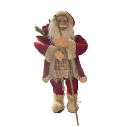 Santa with Tartan Vest - Large