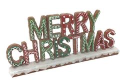 Merry Christmas Gingerbread Sign