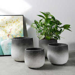 Cement Planter Pots for Plants Concrete Planter Indoor Planter Gradient grey
