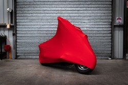 The Spring Cleaner: Large Motorbike Cover - Red
