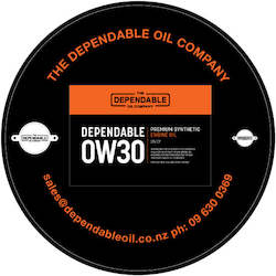 Oil or grease wholesaling - industrial or lubricating: Dependable 0W30 SN/CF Low SAPS