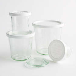 Glasssware: Keep Fresh Lids - 5 sizes (pack of 5 x 1 size)