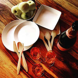 Natural Tableware: Natural Tableware Everyday Plates and Bowls - 4 sizes, sugarcane, pack x 50