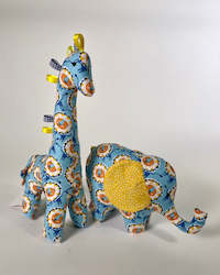 Soft Toy - Giraffe and Elephant