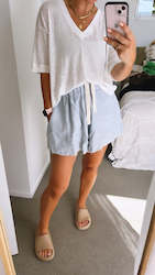 All Clothing: BASSIKE thick Linen/Ramie shorts