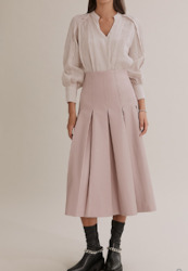 COUNTRY ROAD inverted pleat skirt