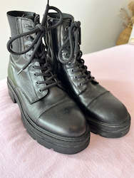 All Clothing: Leather Combat Boots