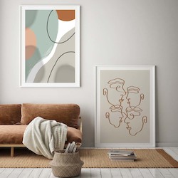 Bed: Abstract Art Print