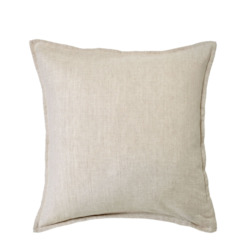Bed: 100% Linen Euro Pillow Set Natural