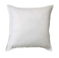 Bed: 100% Linen Euro Pillowcase Set White