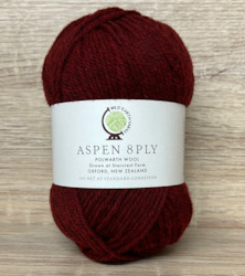 Aspen 8ply Polworth Wool - Cherry