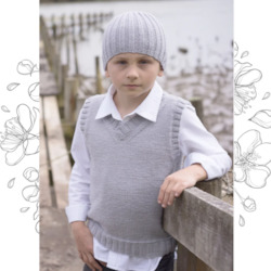 Internet only: Micah Vest and Beanie Pattern