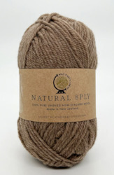Natural 8 Ply Undyed NZ Wool - Walnut