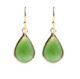 Teardrop Green Earrings - A Touch of Elegance and Uniqueness