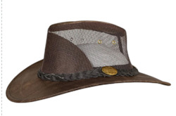 Maverick Cooler Leather Hat - Hickory Stone
