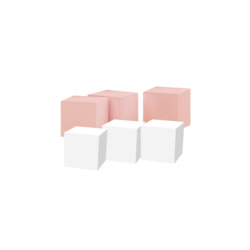 Toy: Add on: Stacking Blocks Rose Candy Pink