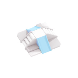 Toy: Double Slide Climber - Blue Grey White